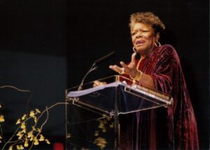 Dr. Maya Angelou speaks at 1998 Numbers Too Big to Ignore luncheon